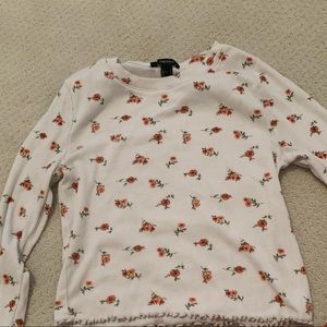 Flower print forever 21 shirt long sleeve